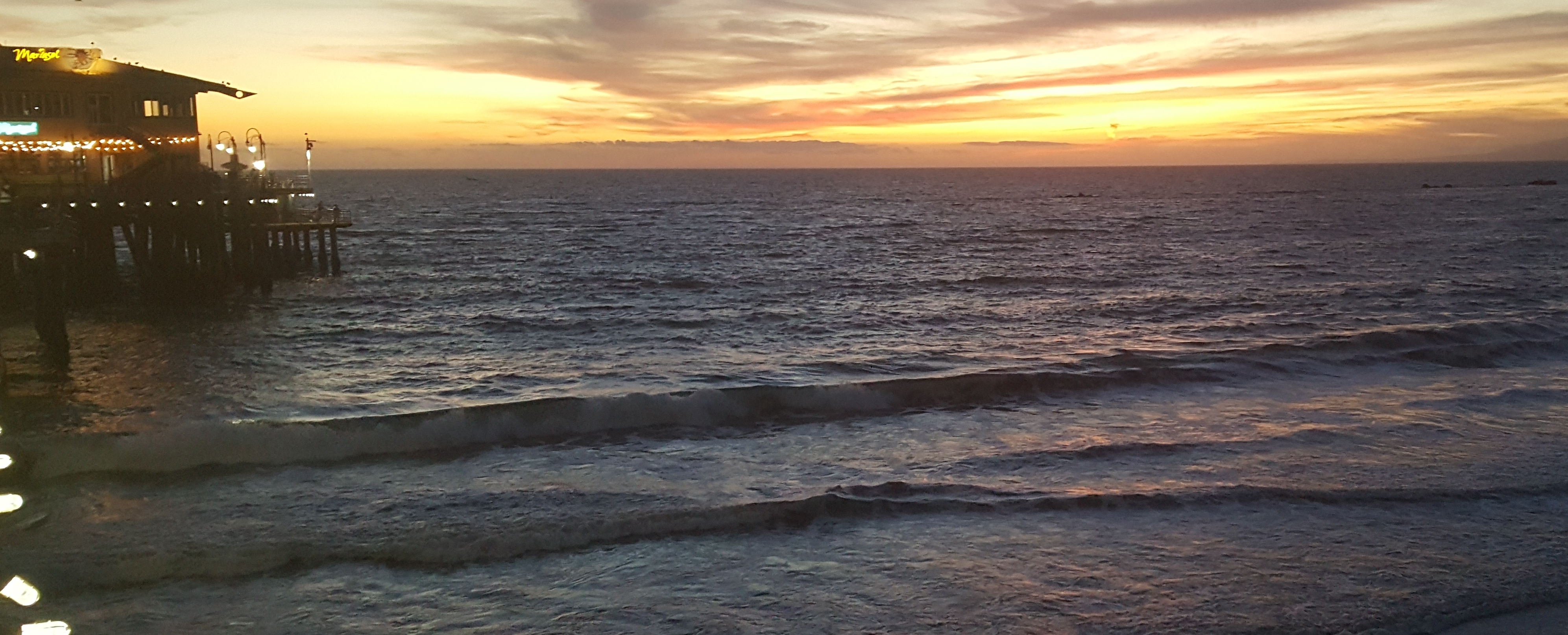 Pacific Ocean as seen from the pier October 2021